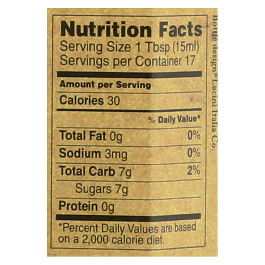 Lucini Italia Savory Fig Balsamic Artisan Vinegar - Case Of 6 - 8.5 Fl Oz.