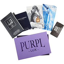 Purpl Lux Subscription Box For Men By Dirty English & Dolce & Gabbana & Chrome & Dunhill Icon Elite & Guess By Marciano