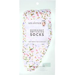 Spa Accessories Overnight Softening Socks - Wildflowers By Spa Accessories