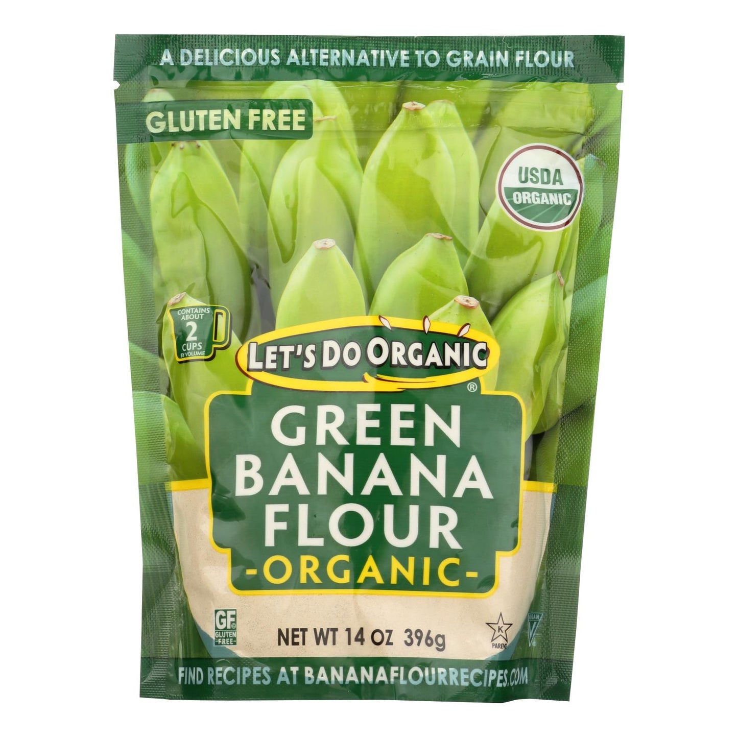 Let's Do Organic Organic Flour - Green Banana - Case Of 6 - 14 Oz
