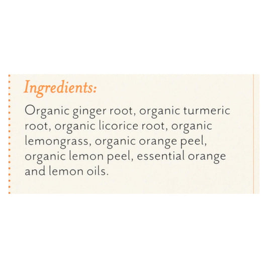Rishi Tea Bag - Turmeric Ginger - Case Of 6 - 15 Bags