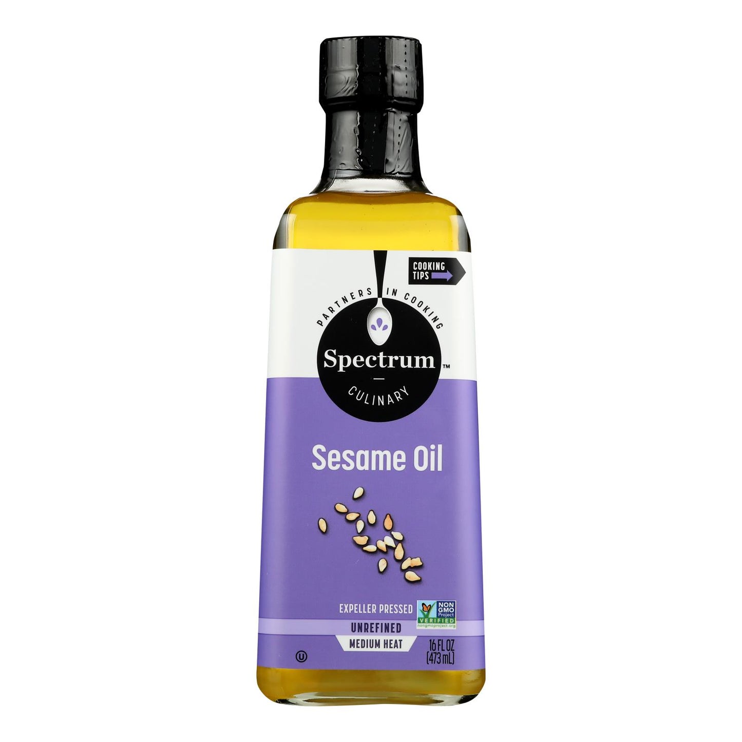 Spectrum Naturals - Sesame Oil Unrefined - Case Of 12 - 16 Fz