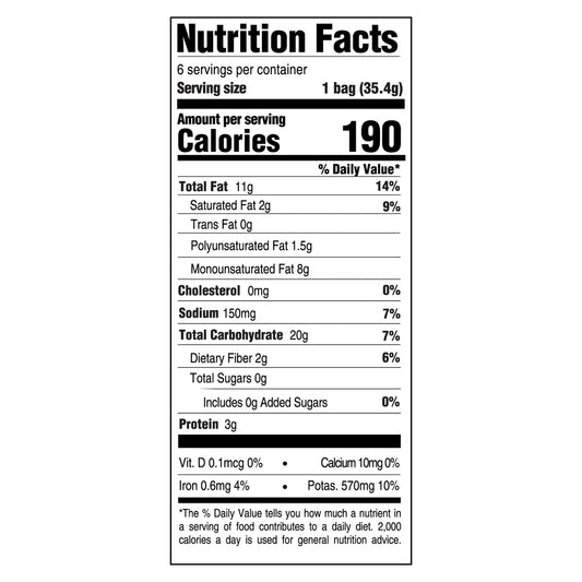 Boulder Canyon Natural Foods - Chips Classic Sea Salt Avacado Oil - Case Of 8 - 6 - 1.25oz