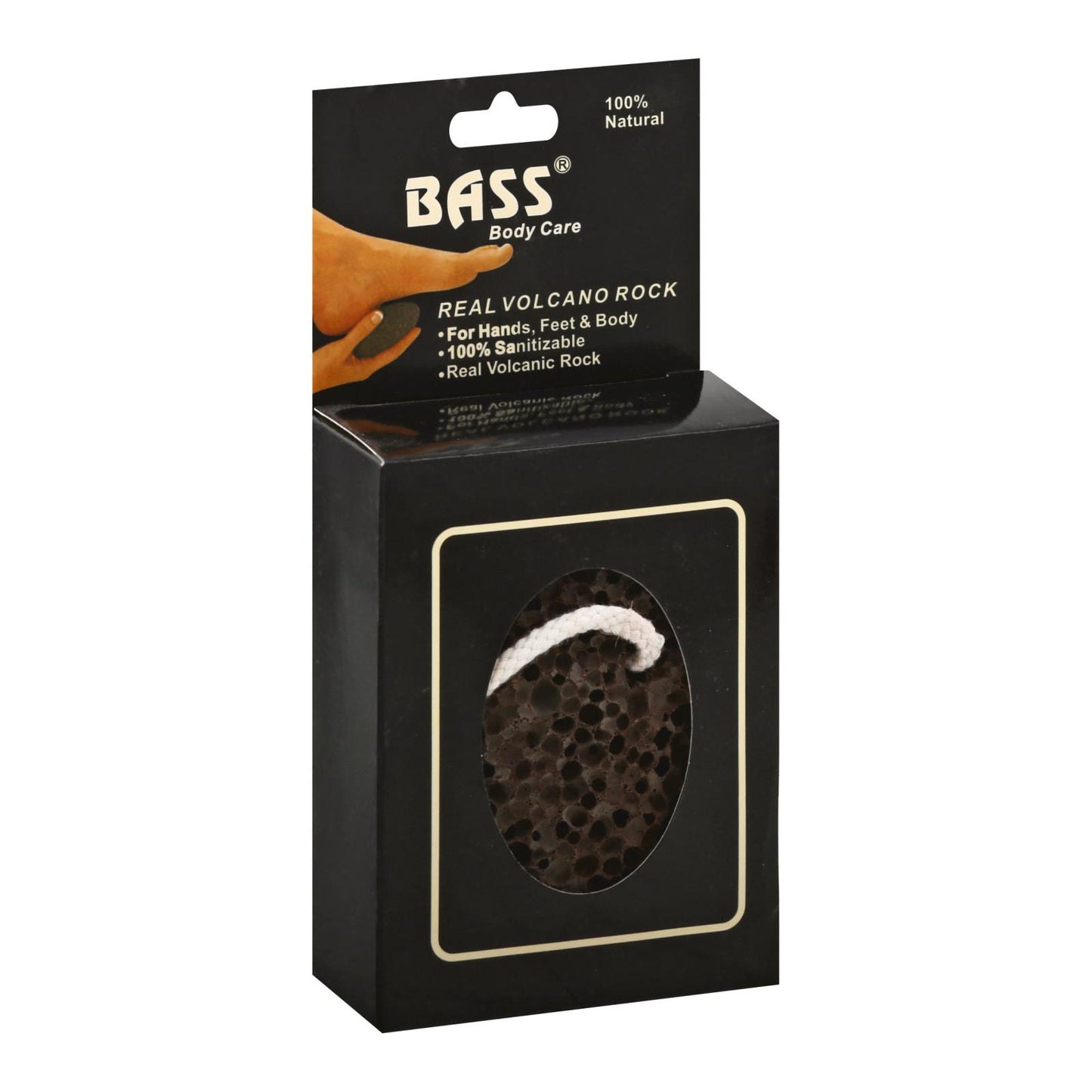 Bass Brushes - Volcanic Rock Real - 1 Each - Ct