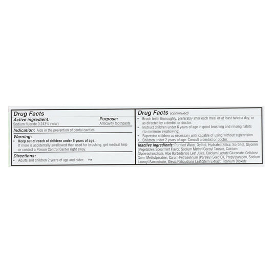 Spry Toothpaste - Spearmint - Fluoride - 5 Oz