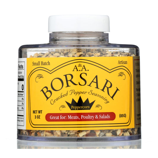 Borsari - Seasoning Salt Crack Pepr - Cs Of 6-4 Oz