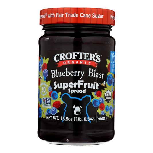Crofters - Prem Sprd Blueberry - Case Of 6 - 16.5 Oz