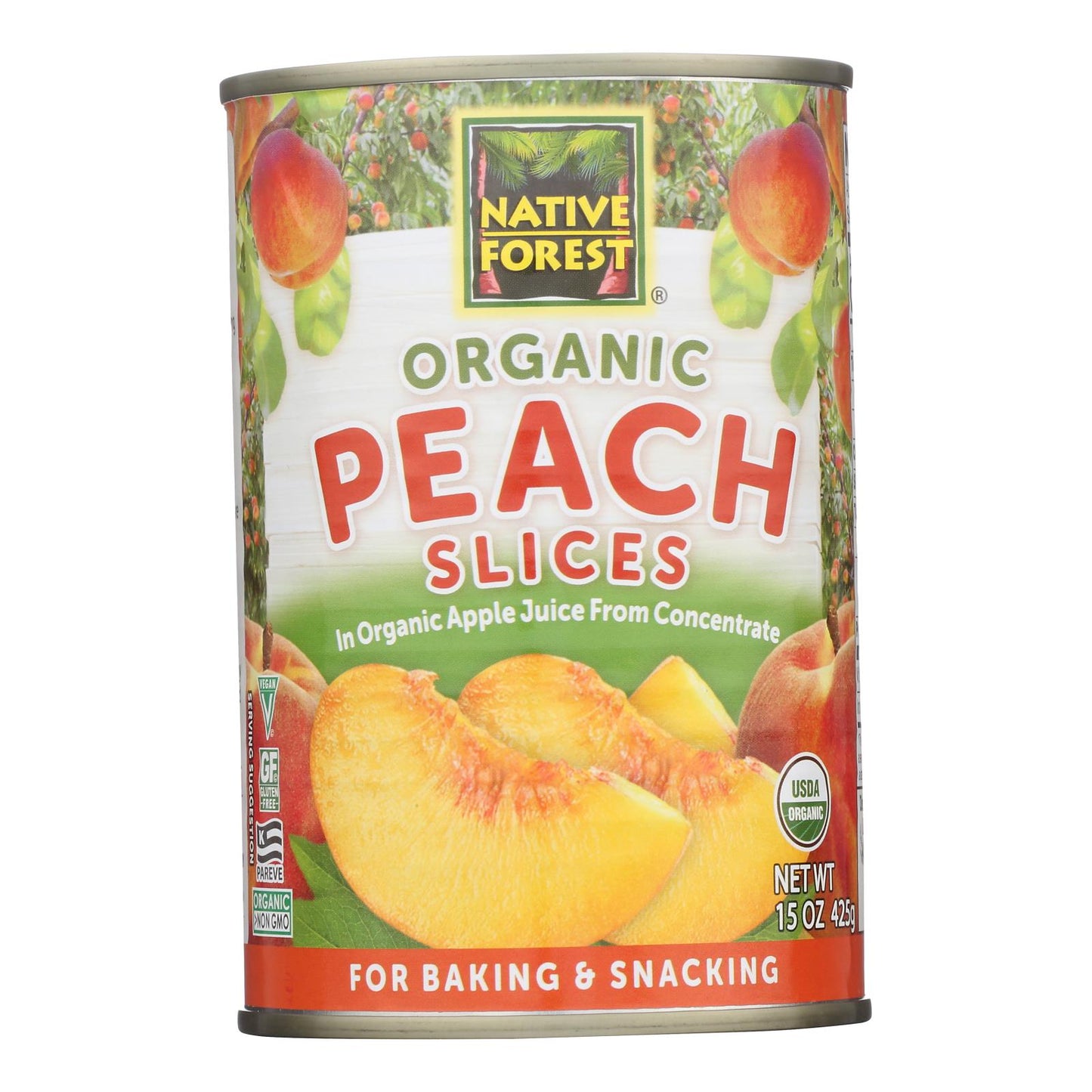Native Forest - Peaches Og2 Sliced - Cs Of 12-15 Oz