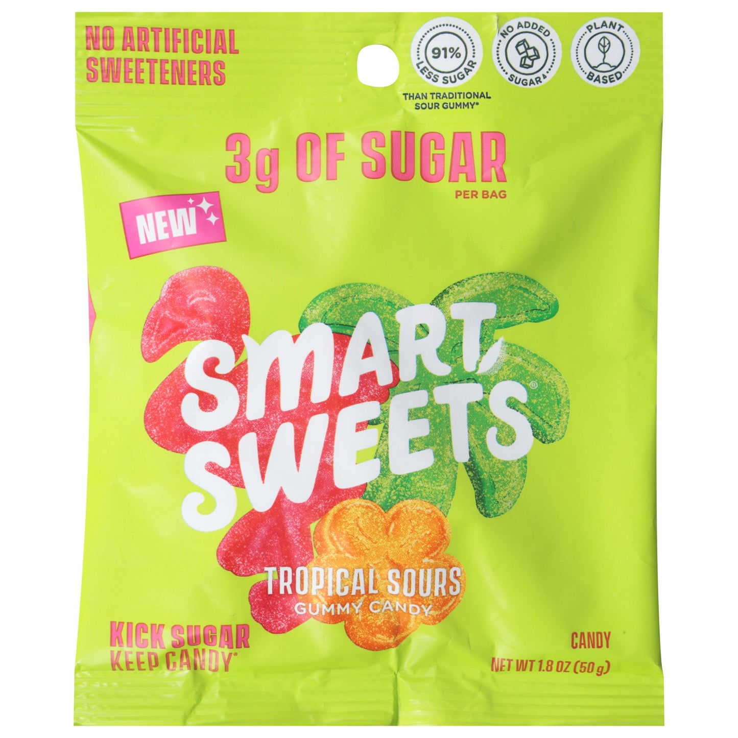 Smartsweets - Gummies Tropical Sours - Cs Of 14-1.8 Oz