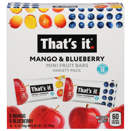 That's It - Frt Bar Mngo&blubry Vrty - Cs Of 6-7 Oz