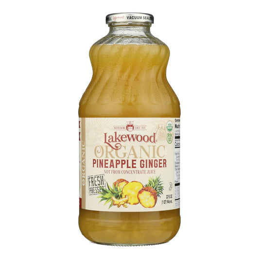 Lakewood - Juice Pineapple Ginger - Case Of 6 - 32 Oz