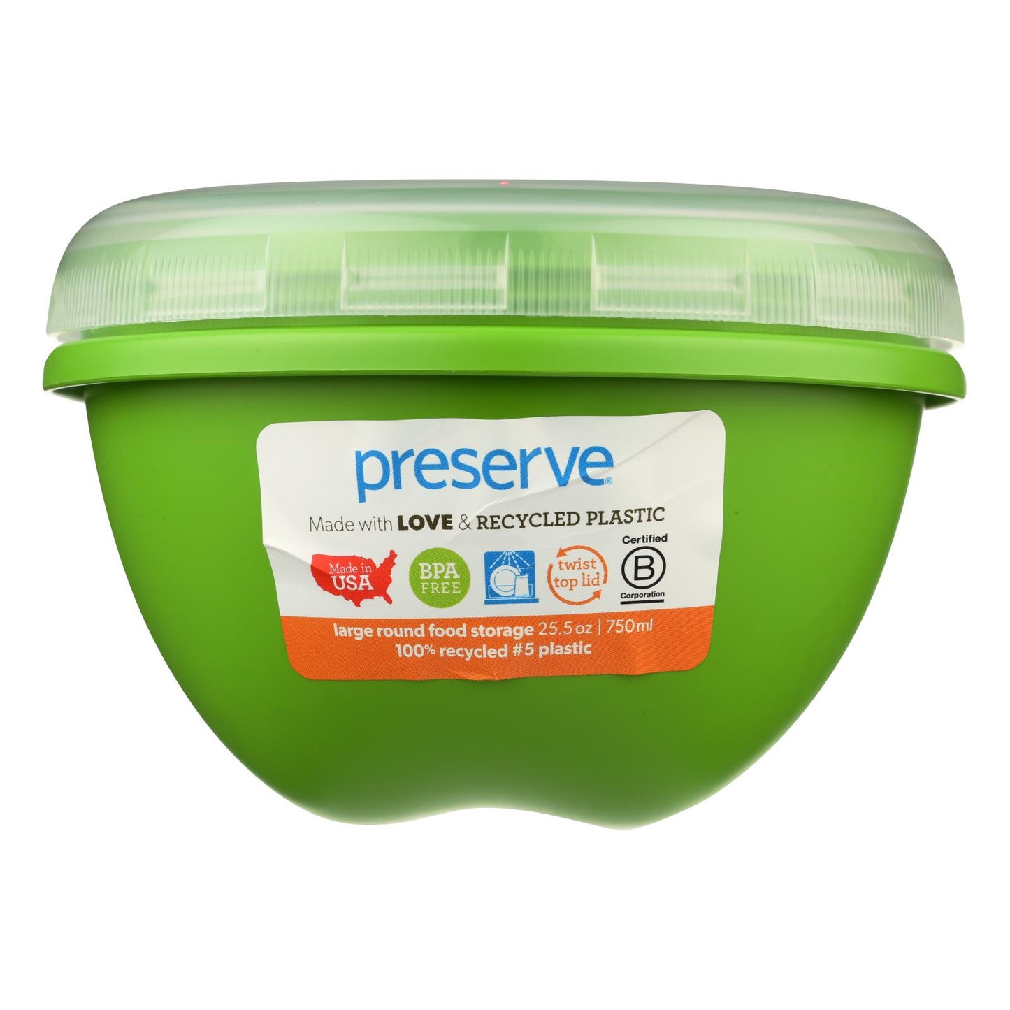 Preserve Large Food Storage Container Green - 25.5 Oz