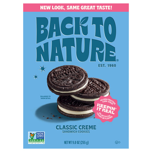 Back To Nature - Cookies Clsc Cream Sndwch - Cs Of 6-9 Oz