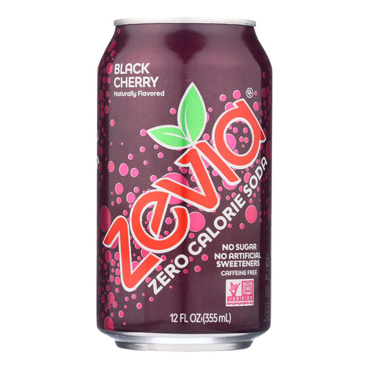 Zevia - Soda Blk Cherry Zero Cal - Cs Of 4-6/12 Fz