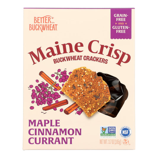Better With Buckwheat - Crisps Cinnamon Maple - Cs Of 10-3.7 Oz