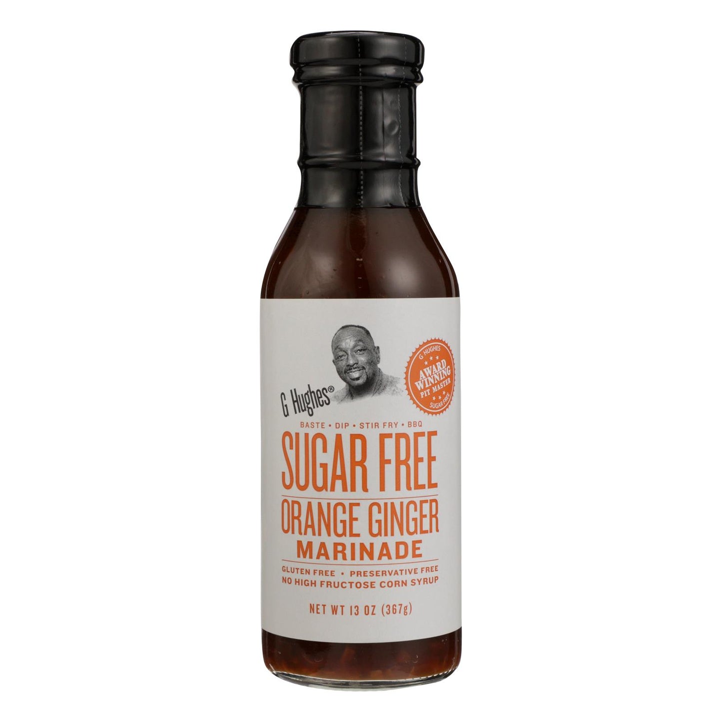 G Hughes - Marinade Orange Ginger Sugar Free - Case Of 6 - 13 Oz