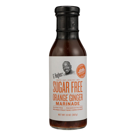 G Hughes - Marinade Orange Ginger Sugar Free - Case Of 6 - 13 Oz