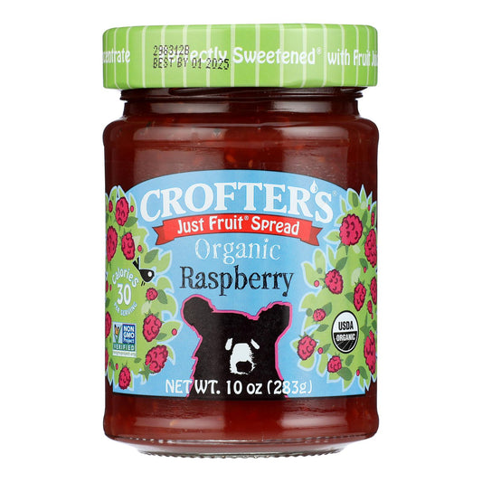 Crofters Fruit Spread - Organic - Just Fruit - Raspberry - 10 Oz - Case Of 6