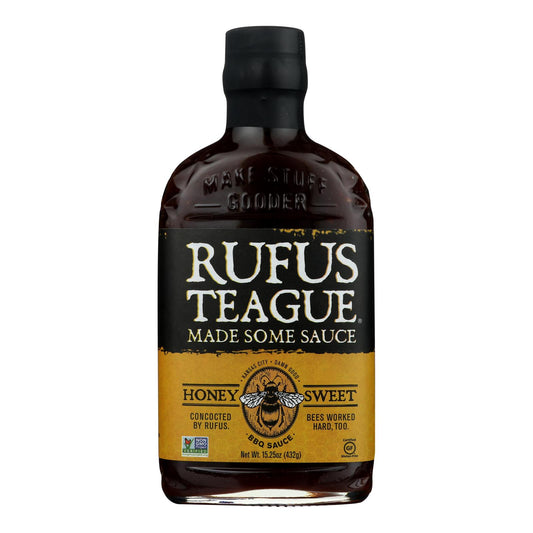 Rufus Teague Bbq Sauce - Honey Sweet - Case Of 6 - 16 Oz.
