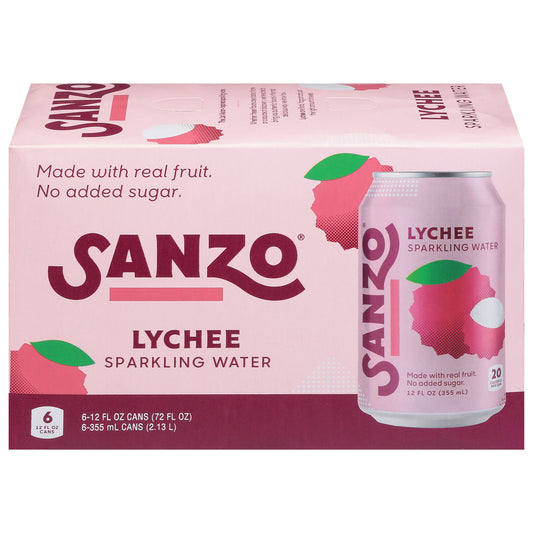 Sanzo - Sparkling Wtr Lychee - Cs Of 4-6/12 Fz