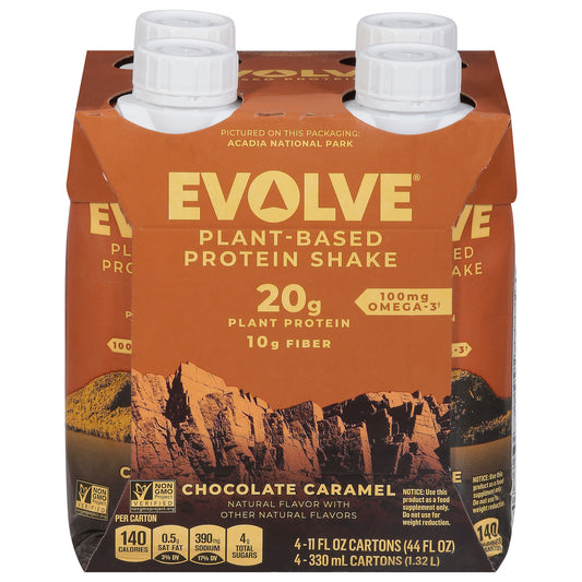 Evolve - Prtn Shake Rtd Crml Choc - Cs Of 3-4/11 Oz