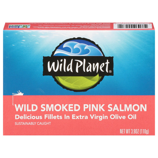 Wild Planet - Pink Salmon Wild Smoked - Cs Of 12-3.9 Oz