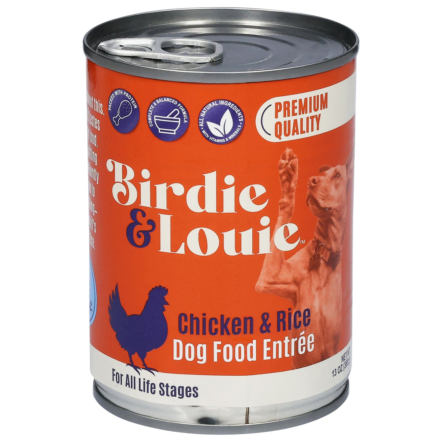 Birdie & Louie - Dog Food Chicken Rice - Cs Of 12-13 Oz