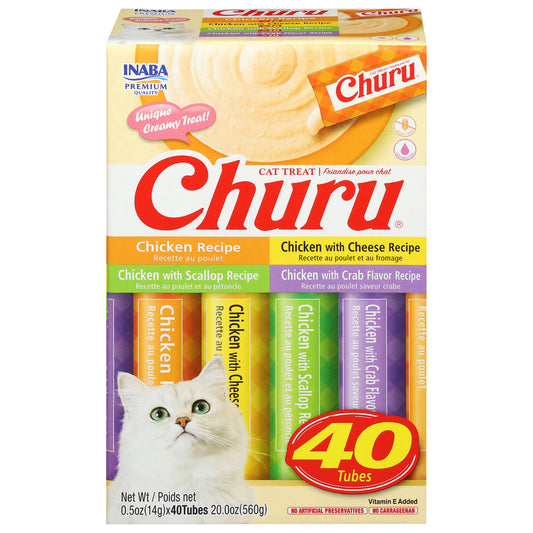 Inaba - Cat Churu Chicken Variety - Cs Of 4-40/.5 Oz