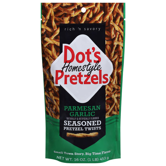 Dot's Pretzels - Pretzel Parmesan Garlic - Cs Of 10-16 Oz