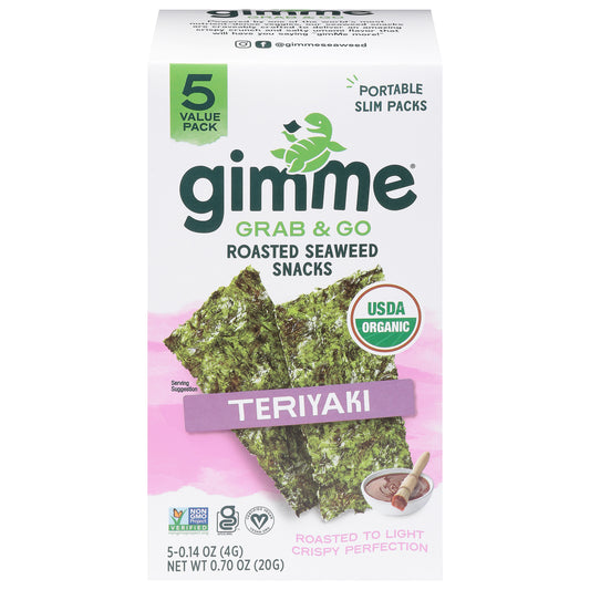 Gimme Seaweed Snacks - Seaweed Snk Og2 Tryki 5pk - Cs Of 6-5/.14 Oz