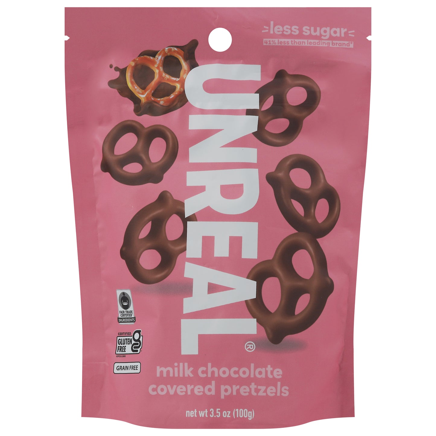 Unreal - Pretzels Milk Chocolate - Cs Of 6-3.5 Oz