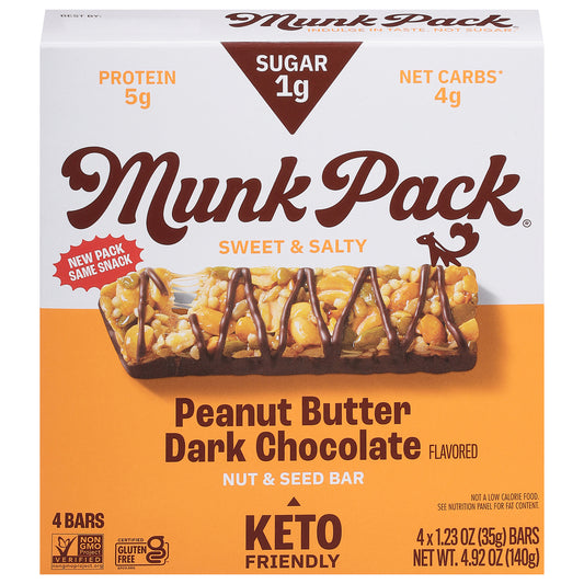 Munk Pack - Keto Nt&sd Pbtr Dk Choc - Cs Of 6-4/1.23oz