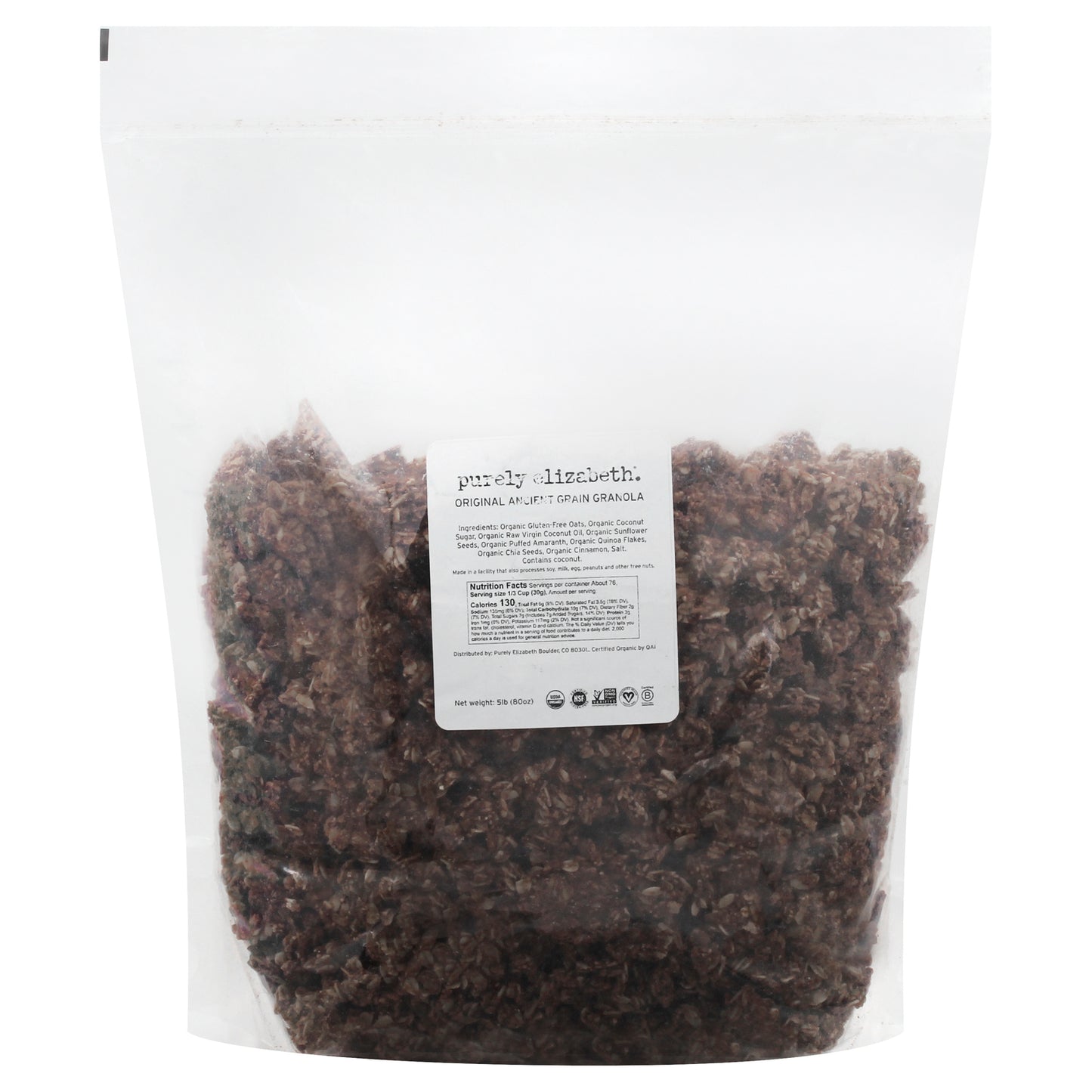 Purely Elizabeth - Gran Organic Antgrn Original - Case Of 2 - 5 Lb