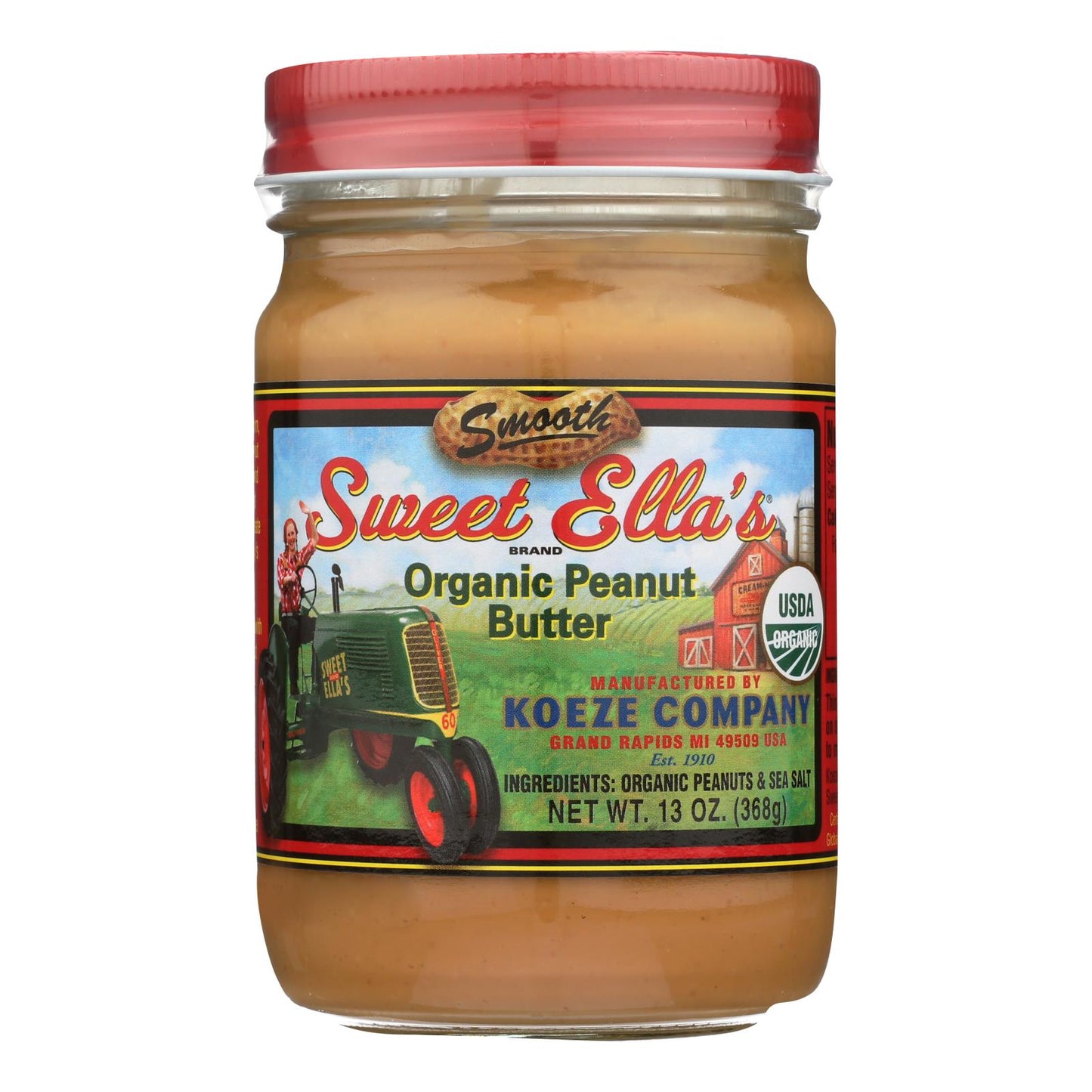 Sweet Ella's - Peanut Butter Og1 Smooth - Cs Of 6-13 Oz