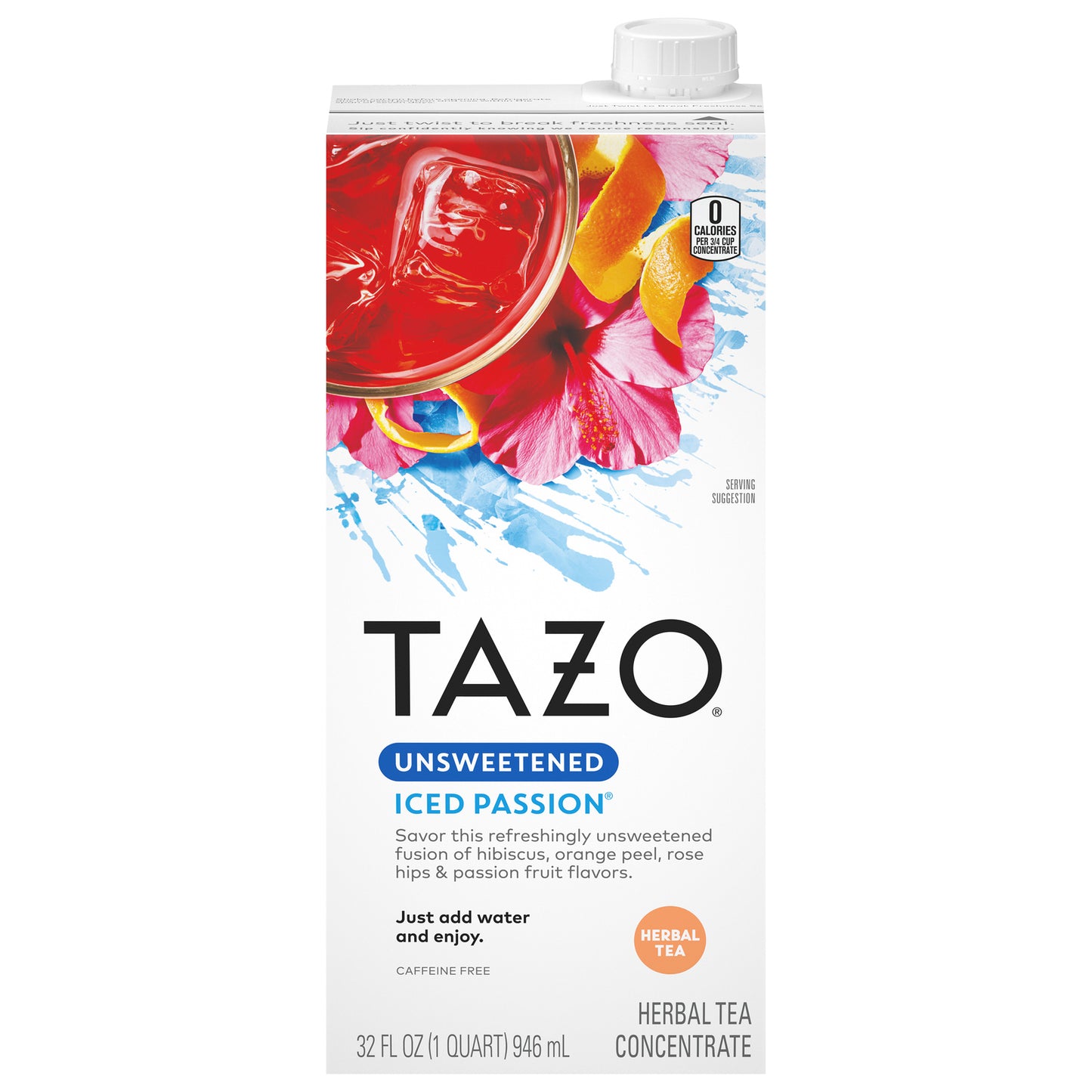 Tazo Tea - Tea Unswt Passion Conc Ic - Cs Of 6-32 Fz