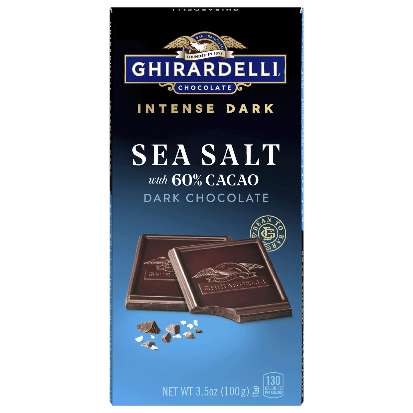 Ghirardelli - Choc Bar 60% Ccao Dk Sslt - Cs Of 12-3.5 Oz