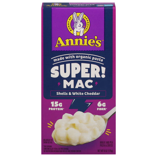 Annie's Homegrown - Mac Chs Og3 Shls Wchd Prt - Cs Of 12-6 Oz
