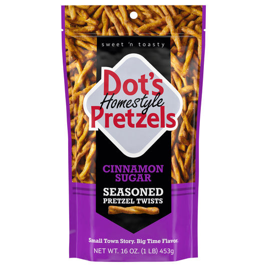 Dot's Pretzels - Pretzel Cinnamon Sugar - Cs Of 10-16 Oz