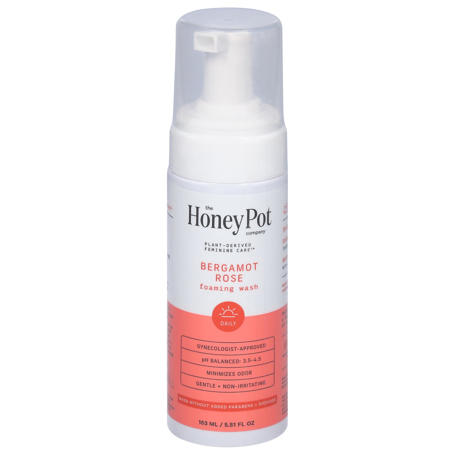 The Honey Pot - Foam Wash Bergamot Rose - Ea Of 1-5.51 Fz