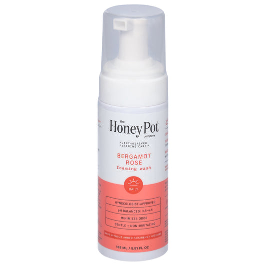 The Honey Pot - Foam Wash Bergamot Rose - Ea Of 1-5.51 Fz
