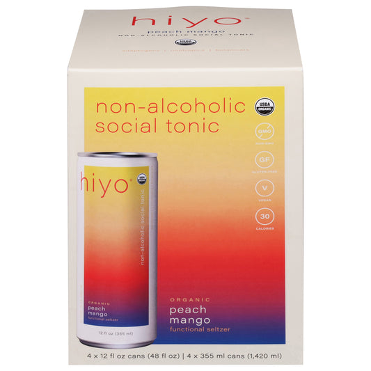 Hiyo - Seltzer Og2 Peach Mango - Cs Of 6-4/12 Fz