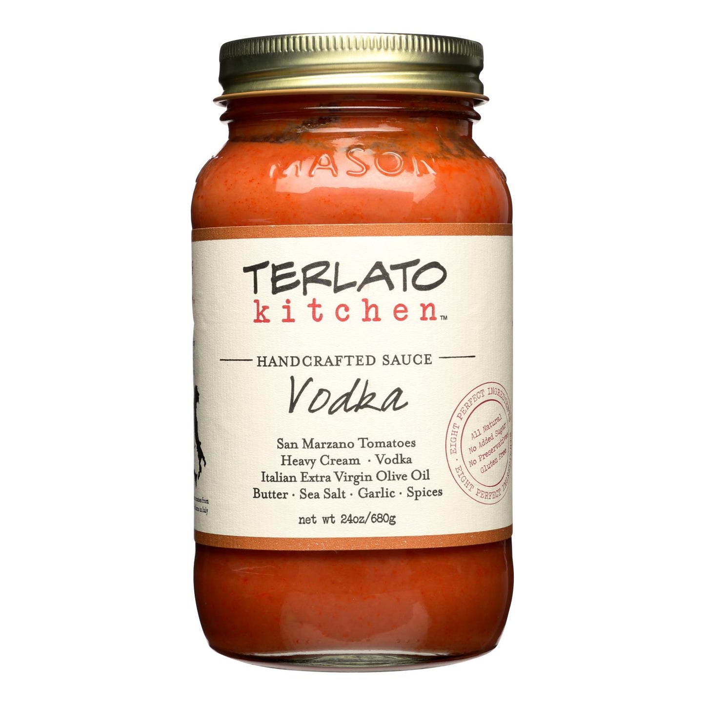 Terlato Kitchen Handcrafted Vodka Sauce  - Case Of 6 - 24 Oz