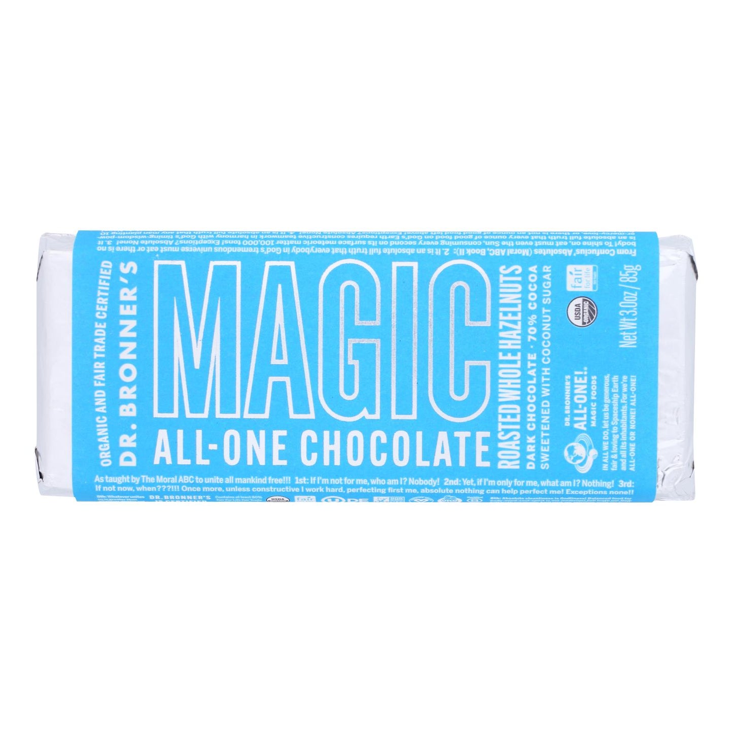 Dr. Bronner's - Bar Chocolate Rst Wh Hazelnut - Case Of 9-3 Oz