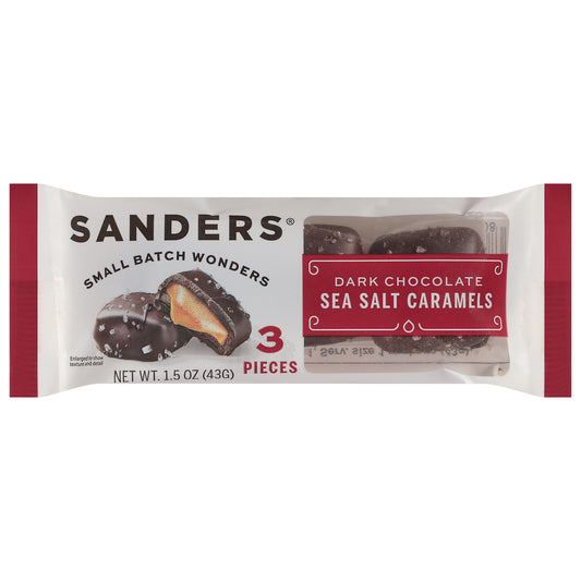 Sanders - Dark Choc Ssalt Caramels - Cs Of 32-1.5 Oz