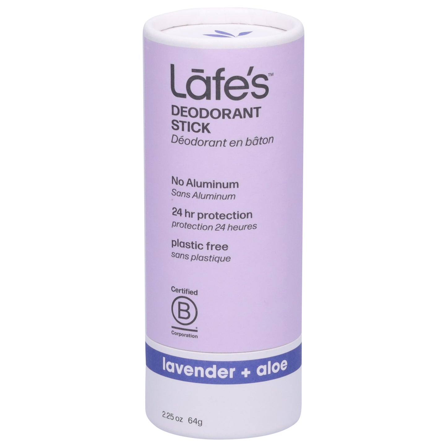 Lafe's Natural Body Care - Deod Lav Aloe Plstc Free - Ea Of 1-2.25 Oz