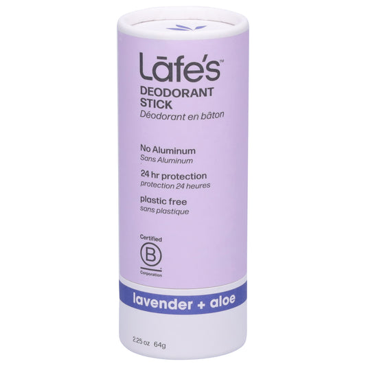 Lafe's Natural Body Care - Deod Lav Aloe Plstc Free - Ea Of 1-2.25 Oz