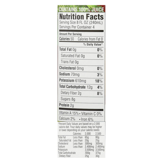 Rw Knudsen Very Veggie Organic Juice  - Case Of 6 - 32 Fz