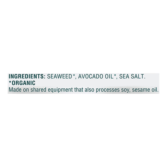 Gimme Seaweed Snacks - Seaweed Snck Og2 Ss &avoc - Cs Of 12-.32 Oz