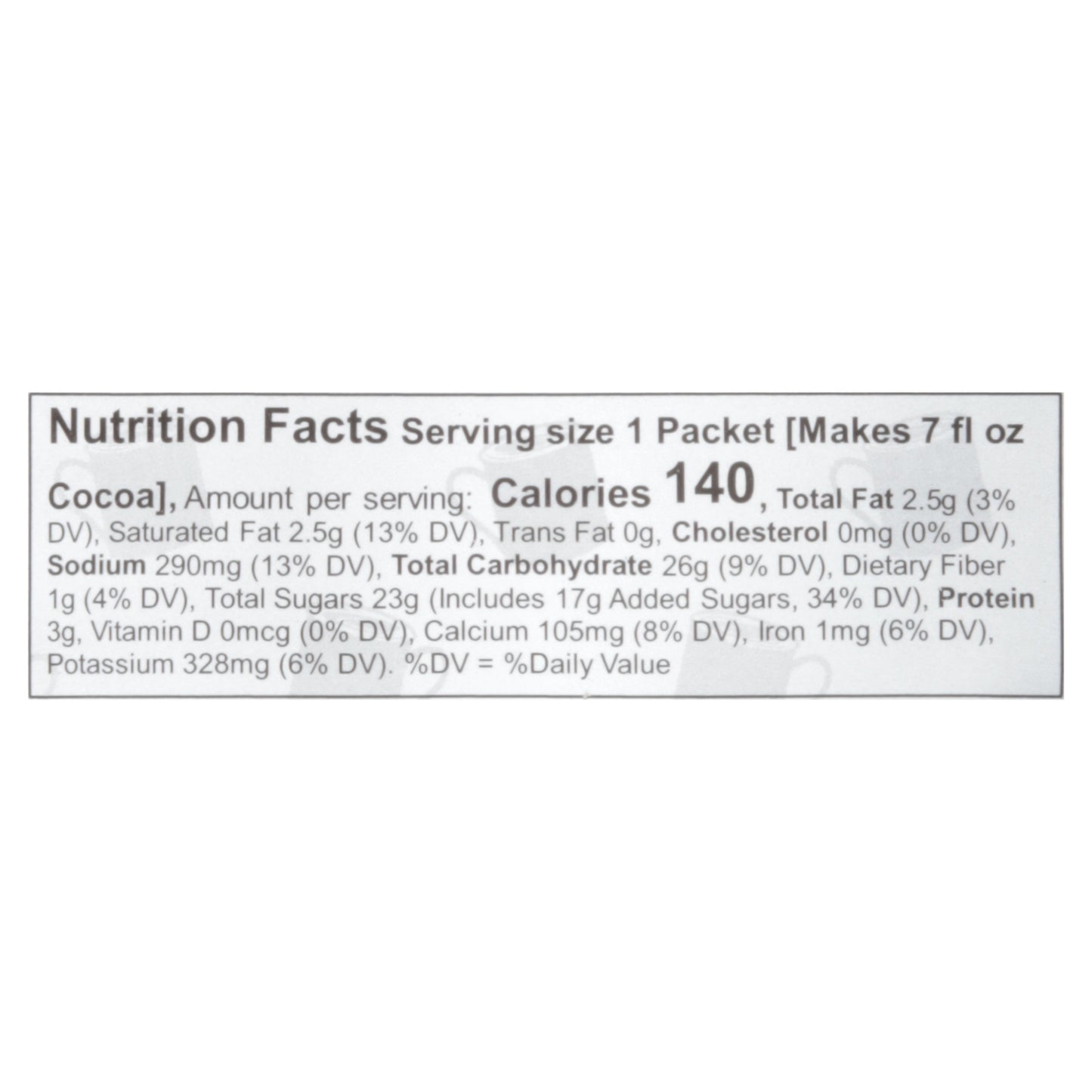 Cocoa Classics - Cocoa Pckt Salted Caramel - Cs Of 12-1.25 Oz