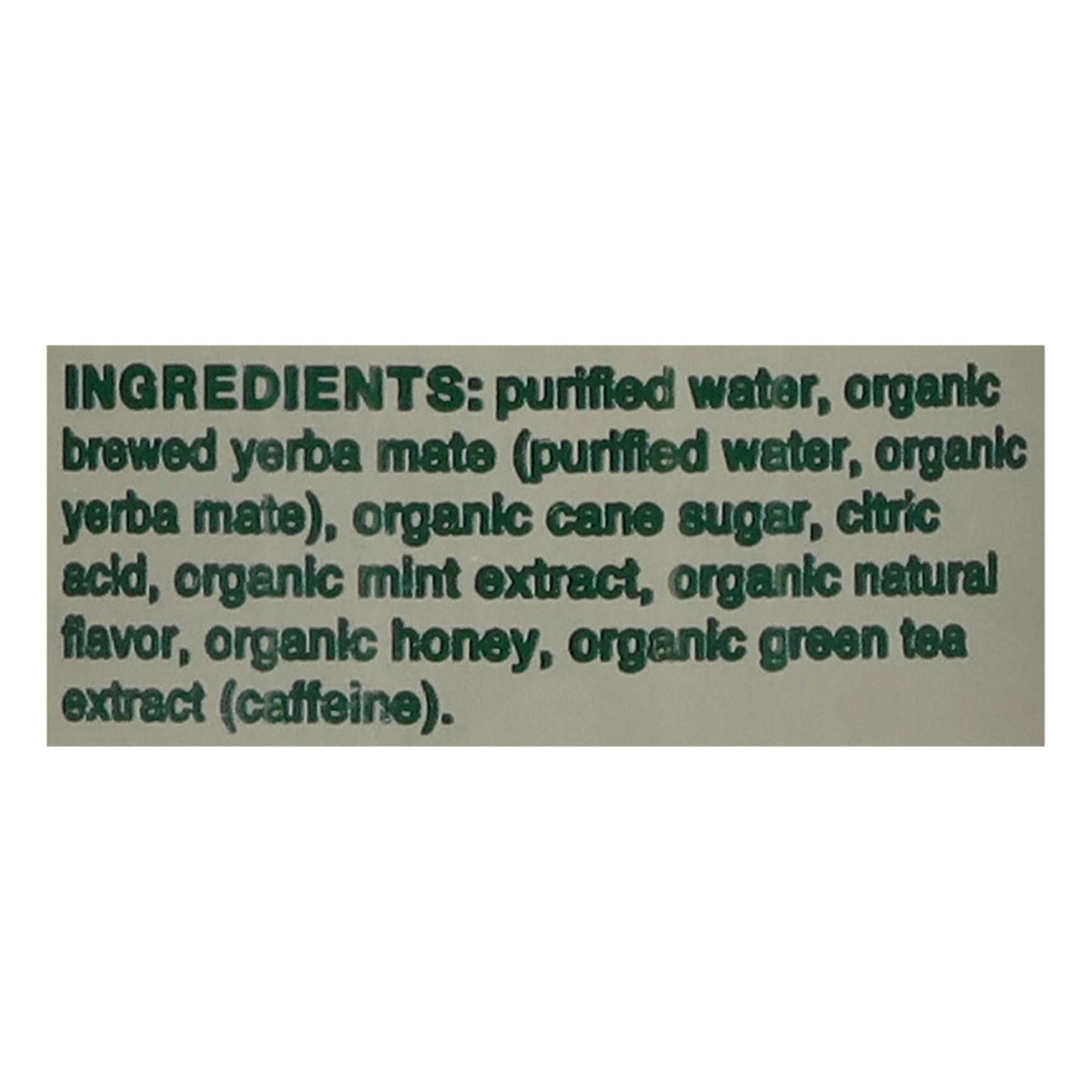 Clean Cause - Yerba Mate Og2 Mnt Hony - Cs Of 12-15.5 Fz